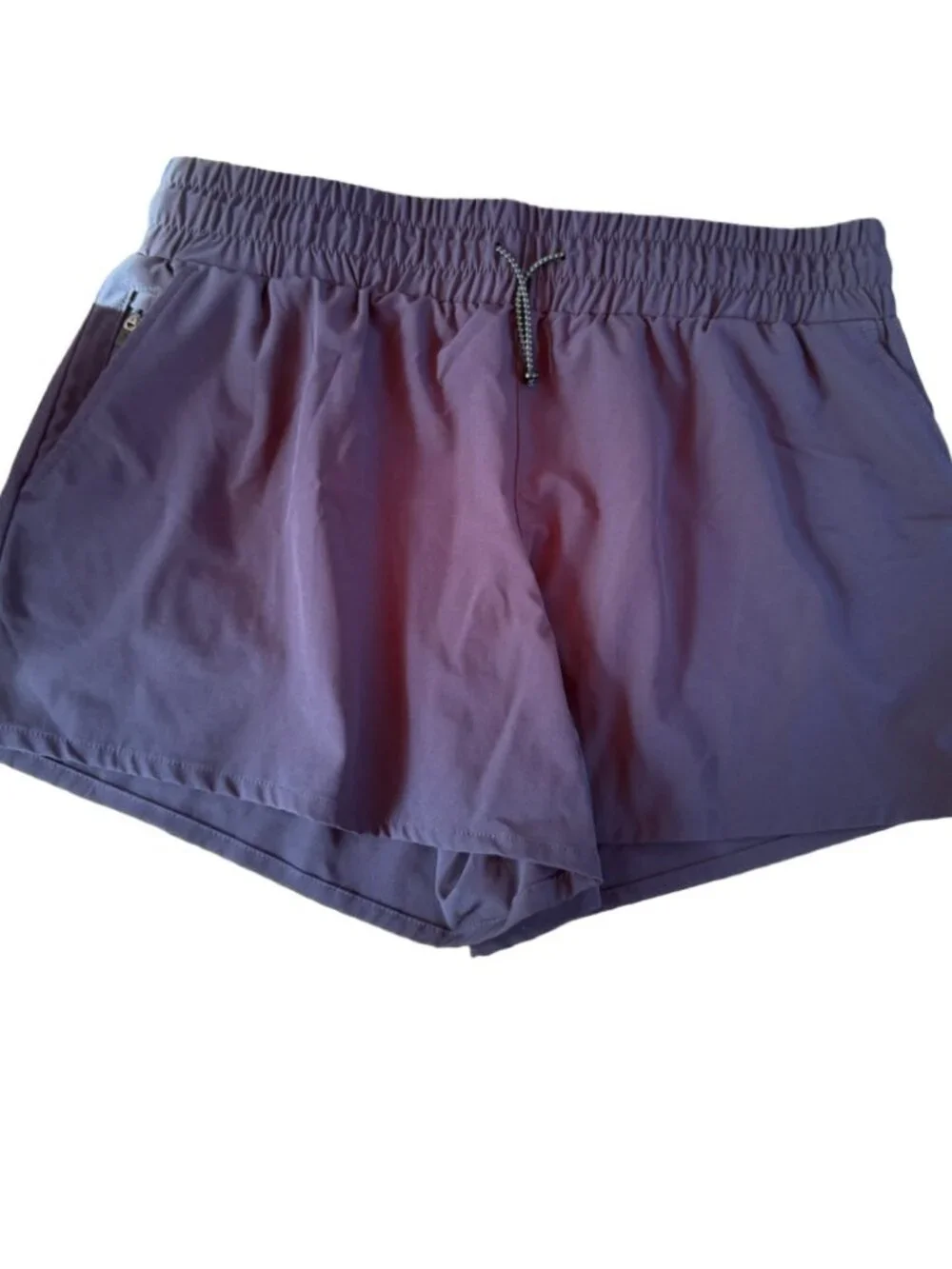 Purple XL Xersion Athletic Shorts with Zipper Pockets